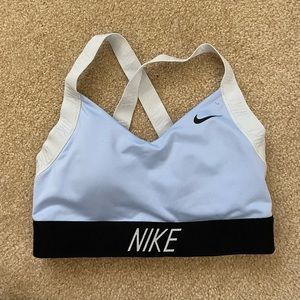Nike blue sports bra